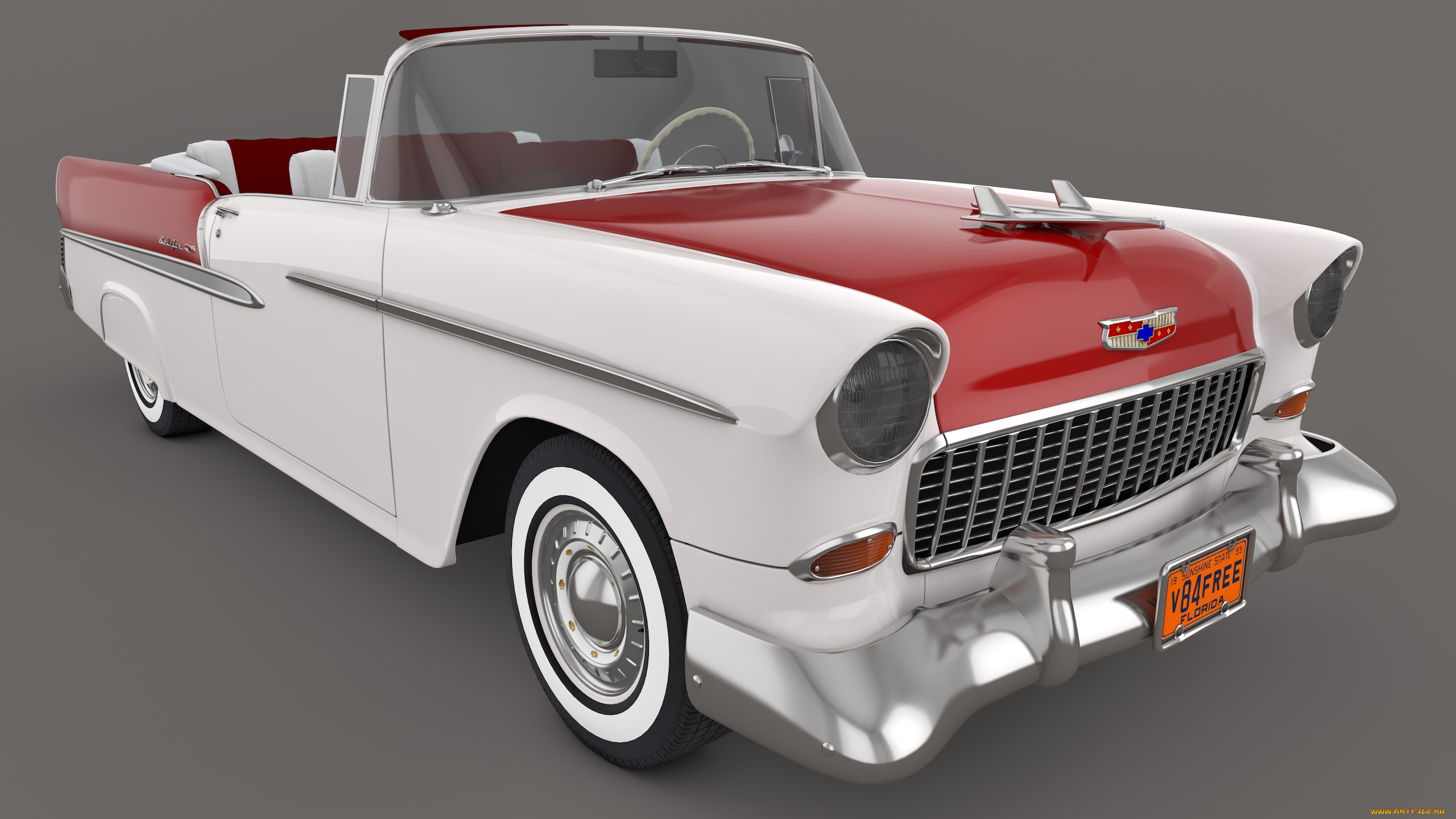 , 3, bel, chevrolet, convertible, air, 1955